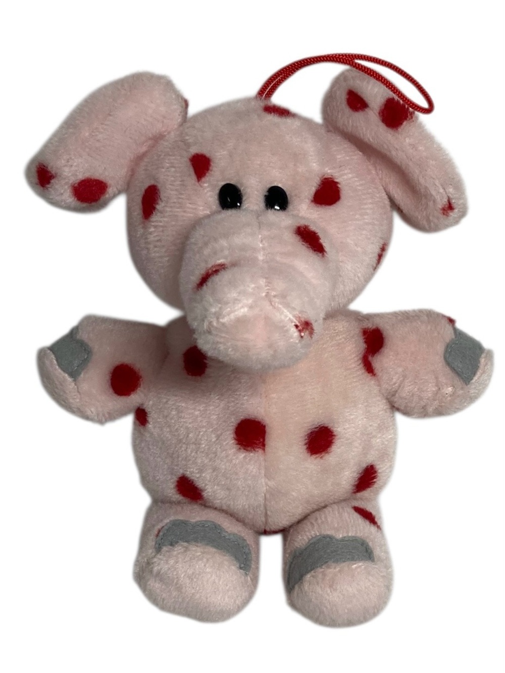 CVS Stuffins Elephant Pink Red Spots 6" Plush Island Misfit Toys Rudolph 1998.